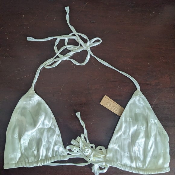 NWT SKIMS Jacquard Triangle Wireless Bra - Picture 3 of 11